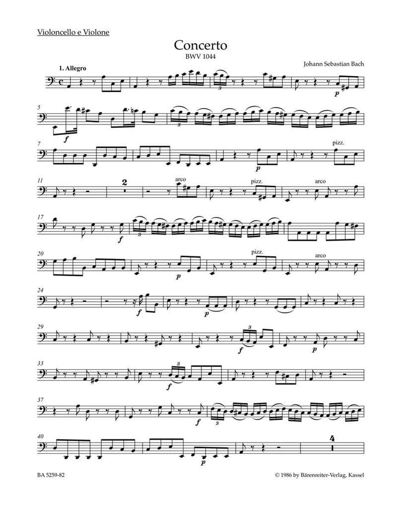 Concerto in A minor BWV 1044